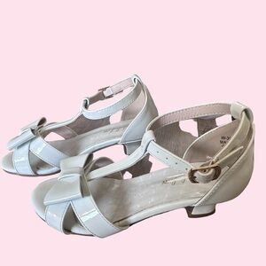 Little Girls White Heels Size 13